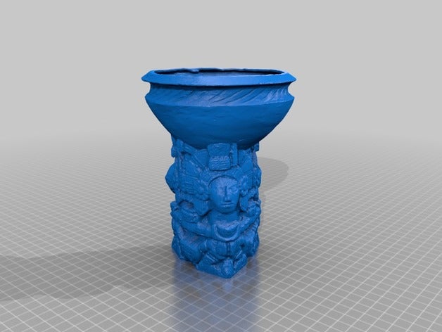 hidden ancient relic planter decor alien decoration 3D print model - Mito3D
