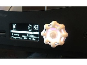wanhao d6 steam valve knob 3d printer parts 3d print model - Mito3D