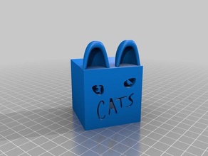 les chats schachtelkatzedanke fuer das angebot sculptures 3d print model - Mito3D