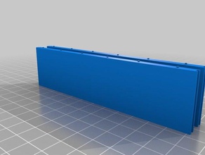 epsblock 14x120x30 mm miniatura modelo constru&ccedil&atildeo eps 3d de l'impression le béton epsblocks les formulaires l'icf isolé 3d print model - Mito3D