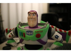 buzz lightyear multi cor de impressão brinquedos jogos disney a mmu material paleta pixar toy story 3d print model - Mito3D