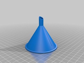 my customized parametric funnel kitchen dining 3d print model - Mito3D