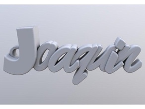 joaquin Anahtarlık llavero 3d print model - Mito3D