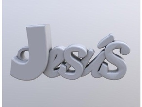 jesús llavero llaveros 3d print model - Mito3D