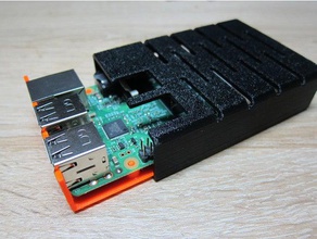 raspberry pi case no screws electronics remix 3d print model - Mito3D