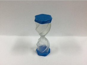 swirly sablier art en spirale vase 3d print model - Mito3D