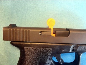 Kammer-flag 9mm 3d drucken Kammer Sicherheit glock 17 3d print model - Mito3D