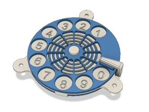 rotary dial mechanism mechanical toys control knob potentiometer encoder spring 3d print model - Mito3D