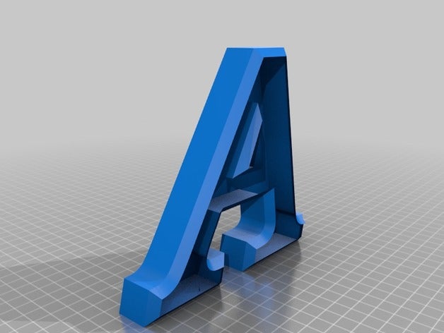all alphabet letters a-z bookman old style art 3d names numbers wedding 3D print model - Mito3D