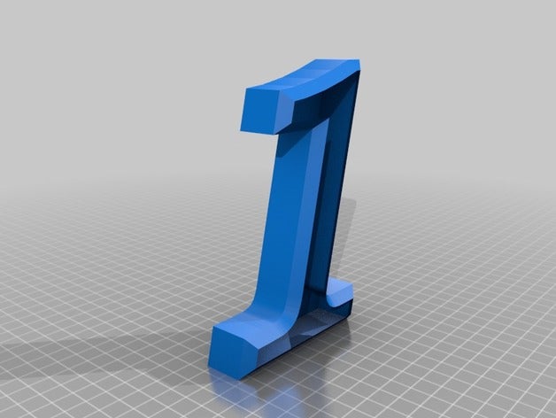 les symboles de nombres 0 à 9 bookman old style art letras lettres 3D print model - Mito3D