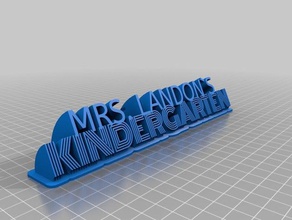 kindergarten signs logos customized 3d print model - Mito3D