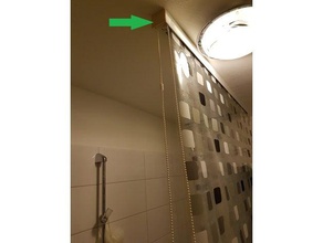 kleine wolke duschrollo- rollohalter holder shower rollerblind curtain bathroom 3d print model - Mito3D