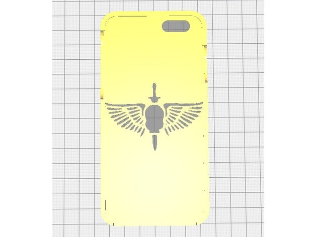 iphone 66 imperial astartes di warhammer 40k mobile personalizzato 3D print model - Mito3D