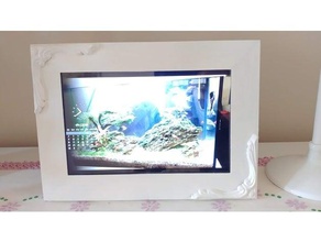 tablet photo frame orologio digitale digital shabby titolare 3d print model - Mito3D