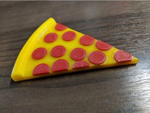 çift pepperoni pizza gıda iç alanında ekstruzyon 3d print model - Mito3D