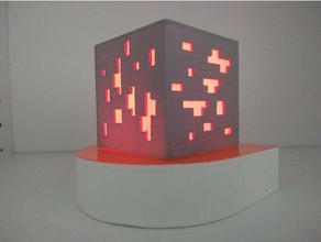 minecraft lâmpada decoração diodo emissor de luz rgb led 3d print model - Mito3D