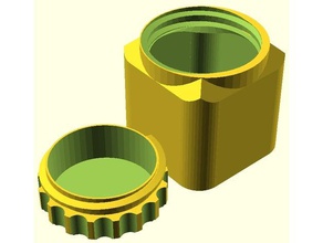 cuboidal box screw top tool holders boxes 3d print model - Mito3D