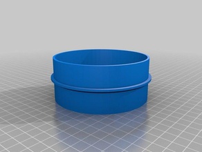 my customized vacuum hose 100mm coupling parts 3d print model - Mito3D