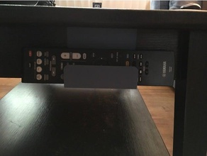 remote control coffee table hanger organization apple tv holder 3d print model - Mito3D