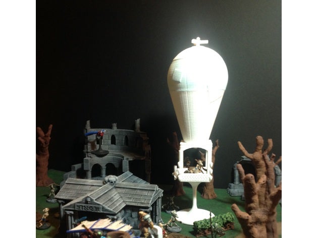 gnomish sıcak hava balonu 1 söyledi yuvarlandı oyuncaklar oyunlar ejderhalar zindan dungeons dragons gnome minyatür arazi wargame 3D print model - Mito3D