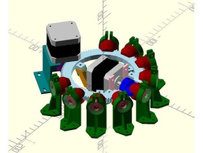 mechanical multiplexer robotics 3d print model - Mito3D