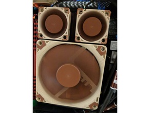 c7 cryorig triple de montaje del ventilador 3d impresión 3d print model - Mito3D