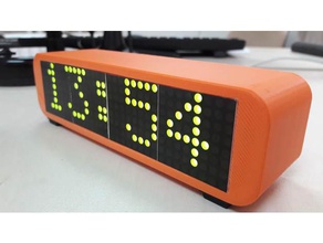 case max7219 electronics arduino clock esp8266 espresso wifi 3d print model - Mito3D