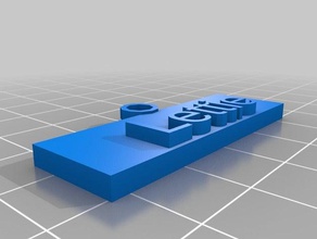 lettie llaveros personalizado 3d print model - Mito3D