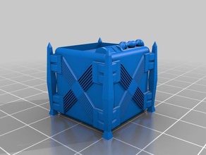 sci-fi, caja apilable de juguete juego accesorios tablero la mesa terreno wargame warhammer 40k 3d print model - Mito3D