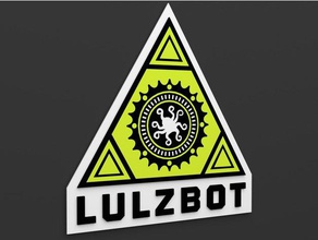 lulzbot logo multi-material signs logos mini taz 6 multimaterial 3d print model - Mito3D