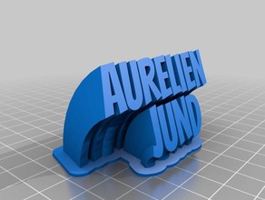 aurelien office personalizado 3d print model - Mito3D