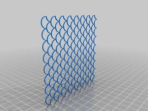 Schablone-Waage airbrush 3d drucken areografo esche artificiali Fisch Angeln locken squame 3d print model - Mito3D