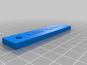 lettie barker llaveros personalizado 3d print model - Mito3D