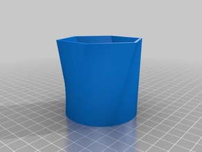 twist vase art de fleurs twisted vased 3d print model - Mito3D