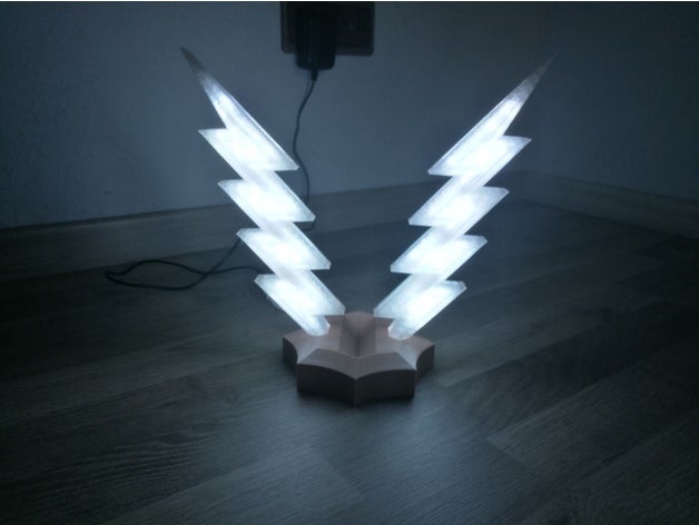 lightning lamp decor 3D print model - Mito3D