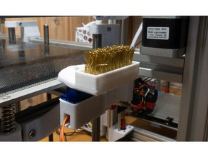 controlado servo de la boquilla cepillo limpieza 3d impresora accesorios evo hevo hipercubo evolución 3d print model - Mito3D
