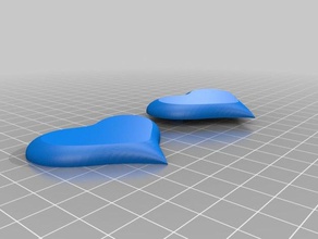 2-seitig Herz Schlüsselanhänger Schmuck 3d print model - Mito3D