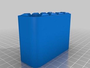 mon personnalisés boîtier de la batterie en bas les conteneurs 3d print model - Mito3D