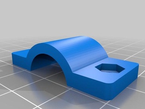 mon paramétrique personnalisé pipe clampshellconnector pièces 3d print model - Mito3D