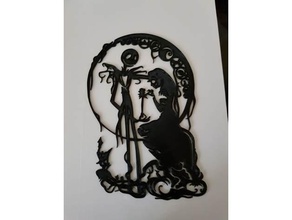 nightmare before christmas silhouette scans replicas 3d print model - Mito3D