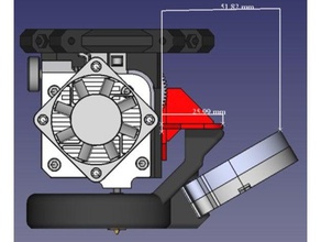 diii-enfriador de adaptador d300vs+ 3d la impresora accesorios diiicooler ultibots d300vs-plus 3d print model - Mito3D