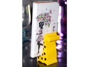 giraffe cell phone stand spots remix mobile iphone 3d print model - Mito3D
