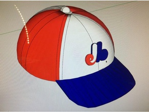 montreal expos beyzbol şapkası oyuncaklar oyunlar 3d print model - Mito3D