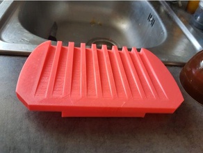 pequeno escorredor a cozinha jantar cookiecutter coberto taça prato máquina de lavar louça secador caixa seca utensílios ferramenta armazenamento úteis ustensile 3d print model - Mito3D