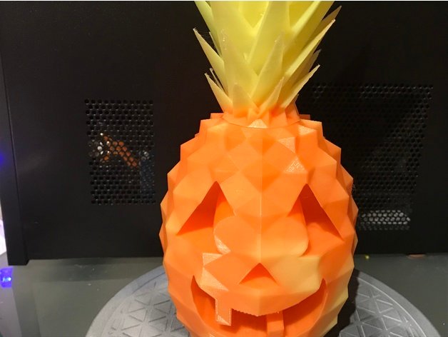 pineapple jack-o-lantern sculptures fruit geometric geometry halloween decoration pumpkin jack lantern 3D print model - Mito3D
