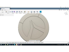 overwatch logo keychain porte-clés 3d print model - Mito3D