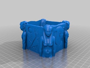 ancient kings planter decor decoration 3d print model - Mito3D
