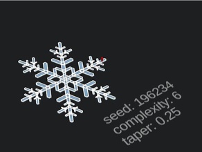 customizable easy snowflake 2d art christmas ornament crashdebug customizer decoration winter xmas 3d print model - Mito3D