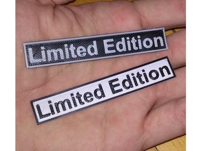 limited edition 2d sanat etiket 3d print model - Mito3D