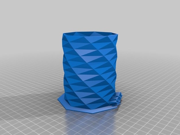 pot crayon stephane organization holder pencil spool 3D print model - Mito3D